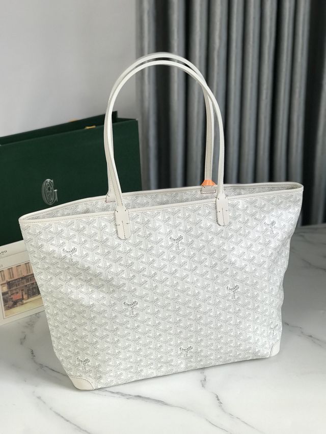 Goyard original canvas artois mm handbag GY0130 white