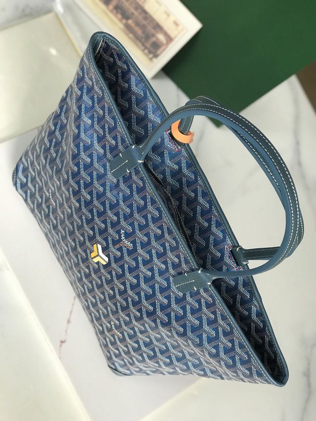 Goyard original canvas artois pm handbag GY0128 pearly blue