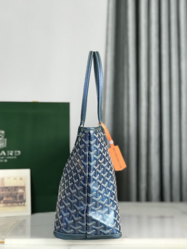 Goyard original canvas artois pm handbag GY0128 pearly blue