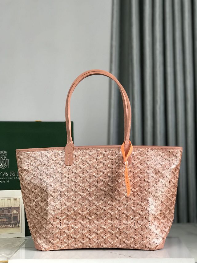 Goyard original canvas artois pm handbag GY0128 pearly pink