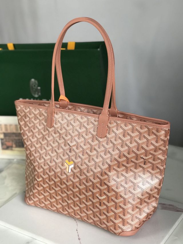 Goyard original canvas artois pm handbag GY0128 pearly pink