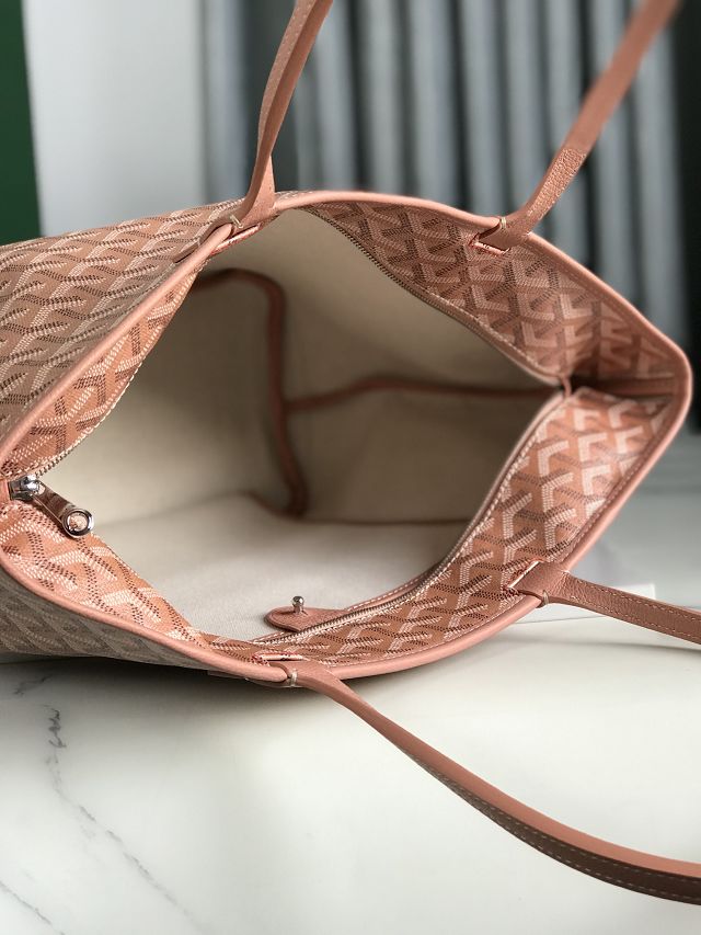 Goyard original canvas artois pm handbag GY0128 pearly pink