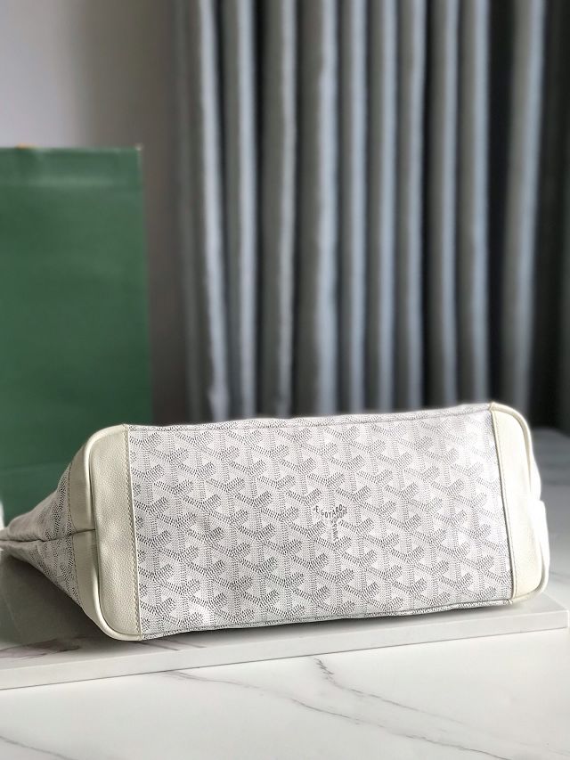 Goyard original canvas artois pm handbag GY0128 white