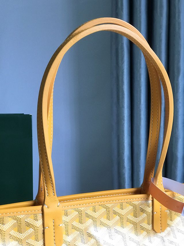 Goyard original canvas artois pm handbag GY0128 yellow