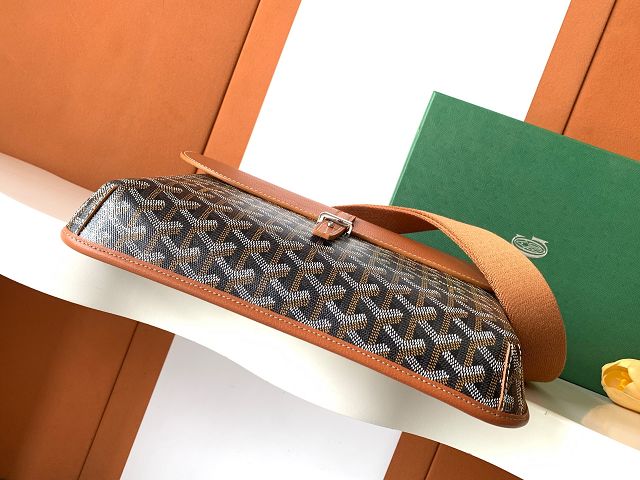 Goyard original canvas coursier messenger bag GY0126 brown