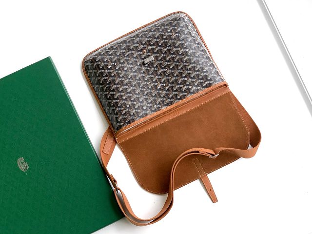 Goyard original canvas coursier messenger bag GY0126 brown