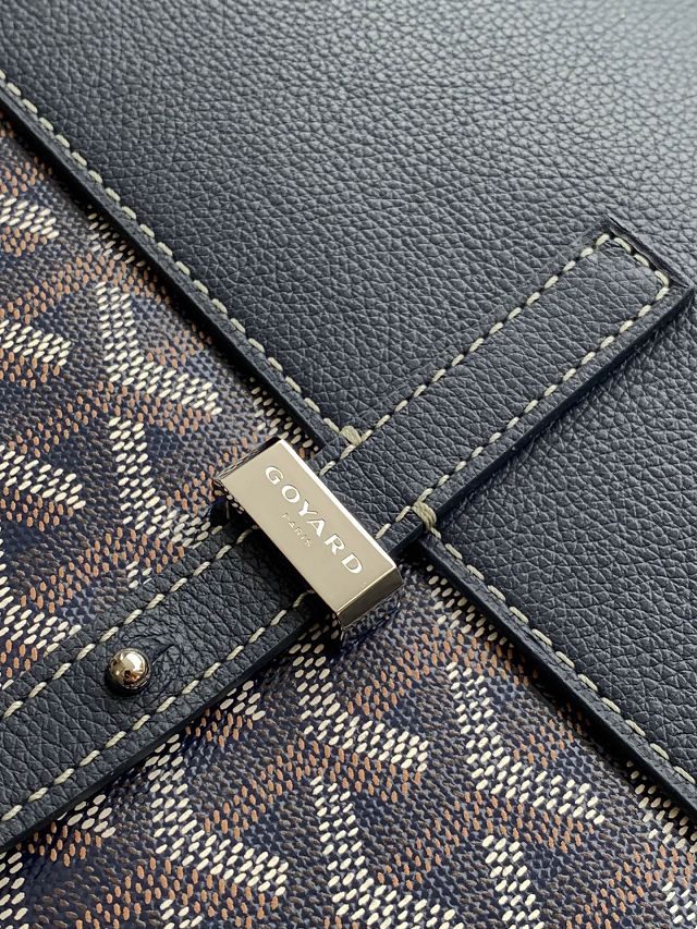 Goyard original canvas coursier messenger bag GY0126 dark blue