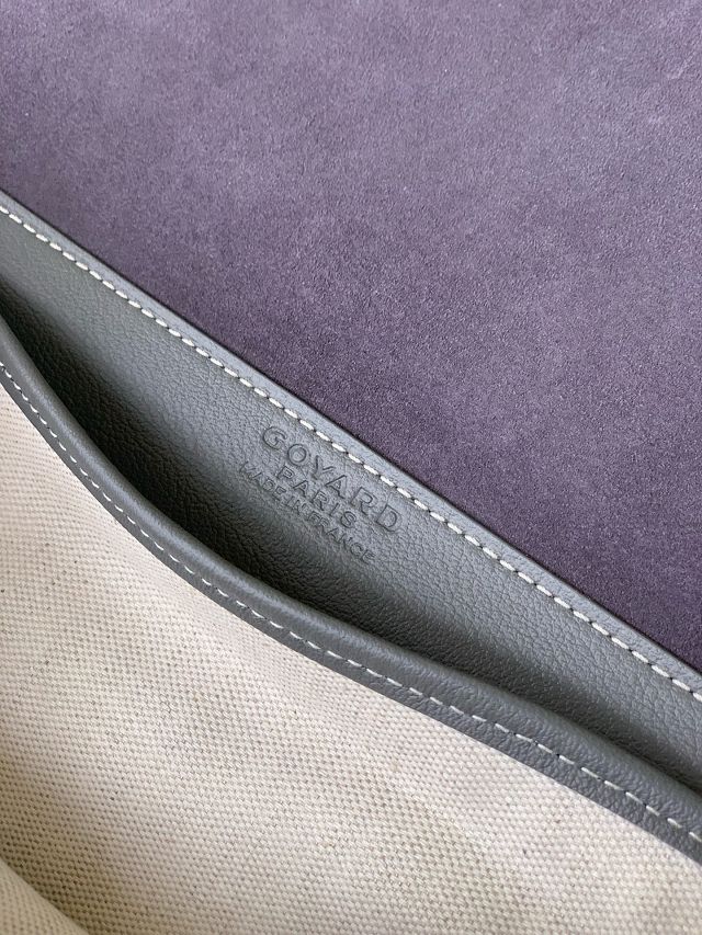 Goyard original canvas coursier messenger bag GY0126 grey