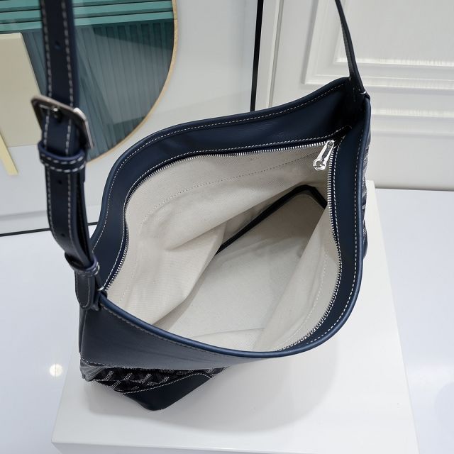 Goyard original canvas mecica hob bag GY0110 dark blue