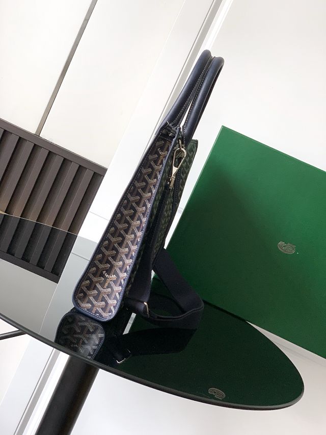 Goyard original canvas morvan document case GY0125 dark blue