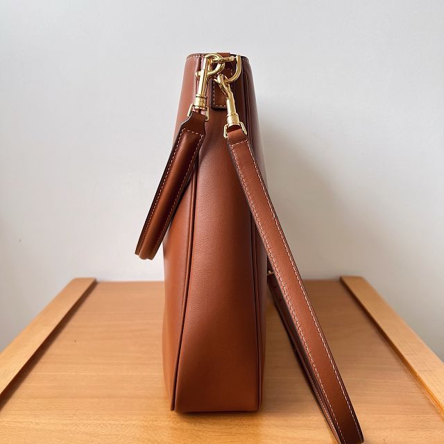 Celine original calfskin medium camille 16 soft bag 119563 brown