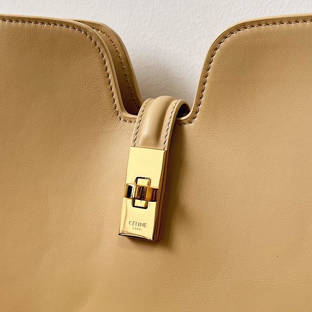 Celine original calfskin medium camille 16 soft bag 119563 sand