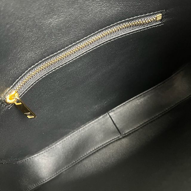 Celine original calfskin small camille 16 soft bag 120693 black