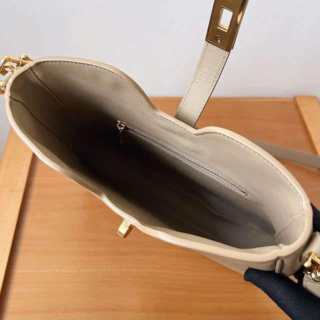 Celine original calfskin small camille 16 soft bag 120693 ivory