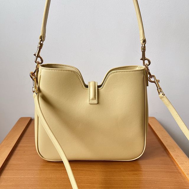 Celine original calfskin small camille 16 soft bag 120693 light yellow