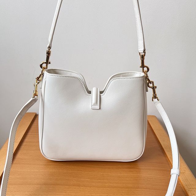 Celine original calfskin small camille 16 soft bag 120693 white