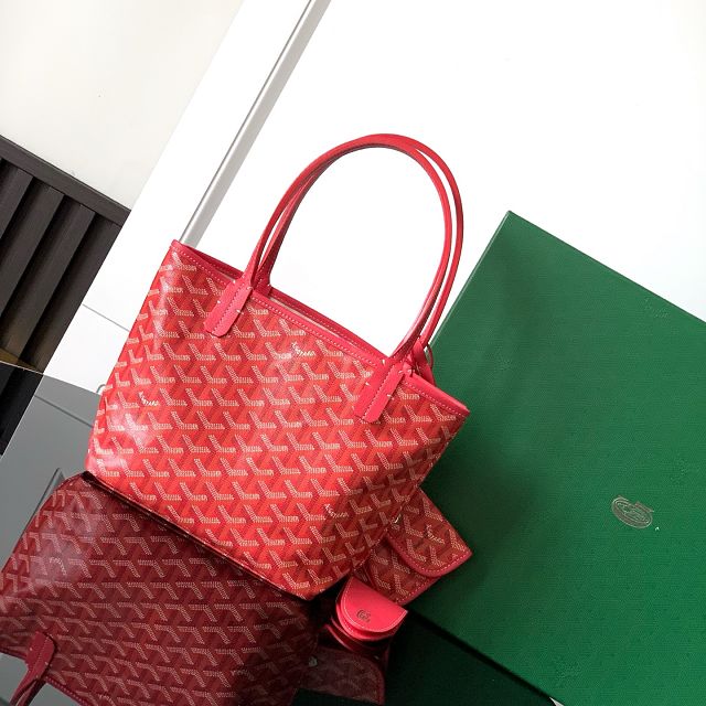 Goyard original canvas anjou mini bag GY0131 fuchsia