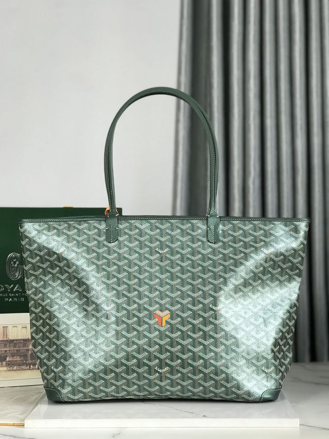 Goyard original canvas artois mm handbag GY0130 pearly green