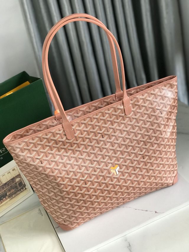 Goyard original canvas artois mm handbag GY0130 pearly pink