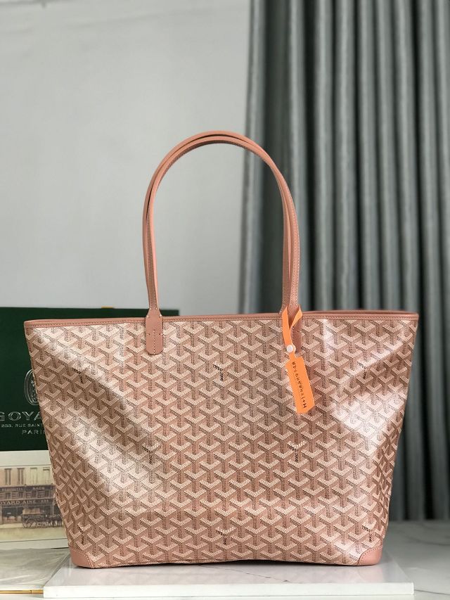 Goyard original canvas artois mm handbag GY0130 pearly pink