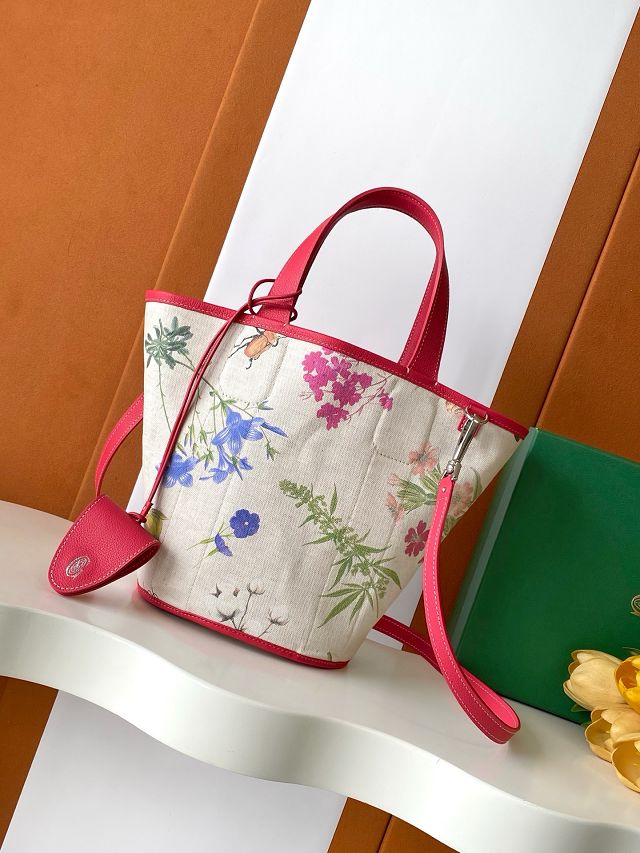Goyard original canvas belharra small tote bag GY0115 fuchsia