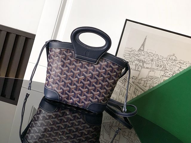 Goyard original canvas beluga mini bag GY0132 dark blue