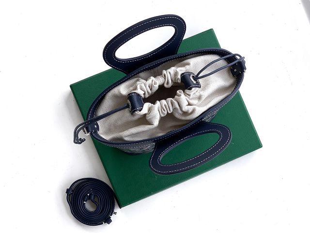 Goyard original canvas beluga mini bag GY0132 dark blue