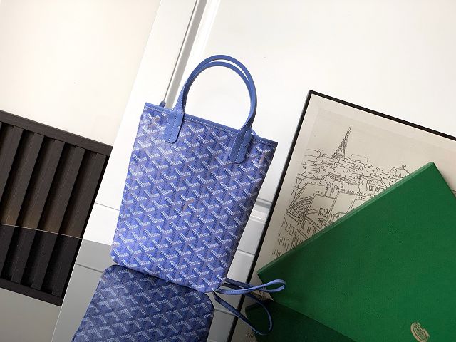 Goyard original canvas poitiers pm bag GY0131 iris