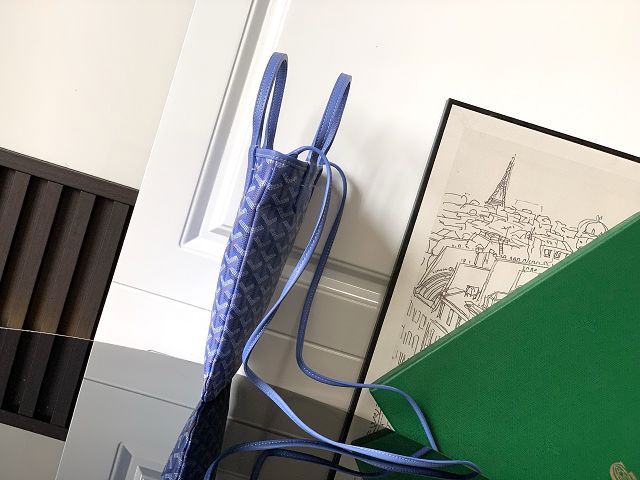 Goyard original canvas poitiers pm bag GY0131 iris