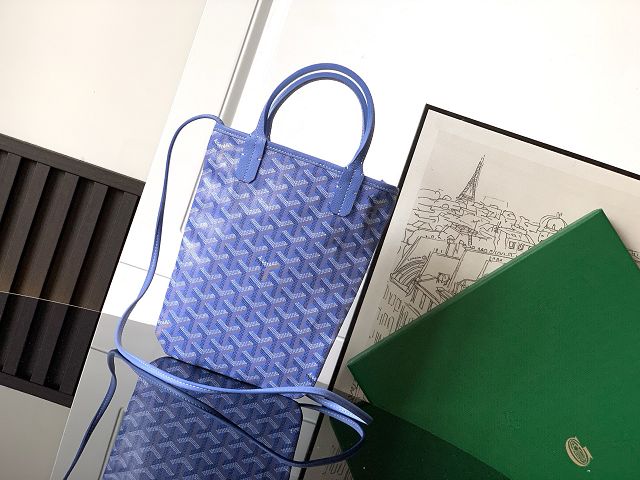 Goyard original canvas poitiers pm bag GY0131 iris