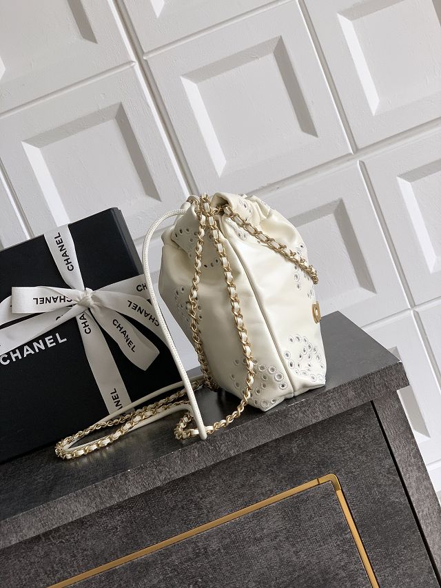 CC original calfskin 22 mini handbag AS3980 white