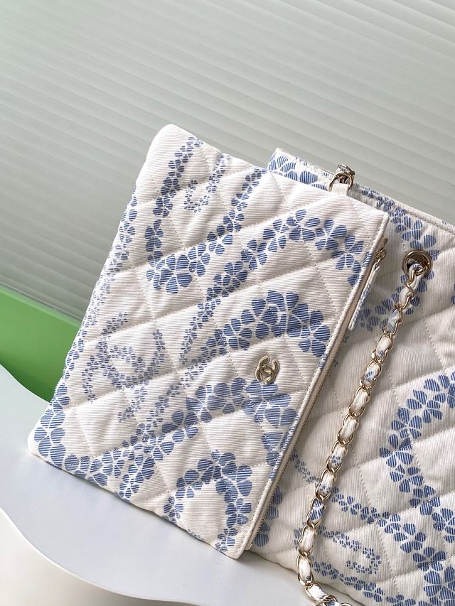 CC original denim shopping bag AS5429 blue