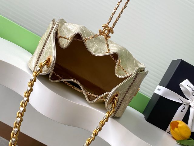 CC original grained calfskin 25 small handbag AS5293 gold