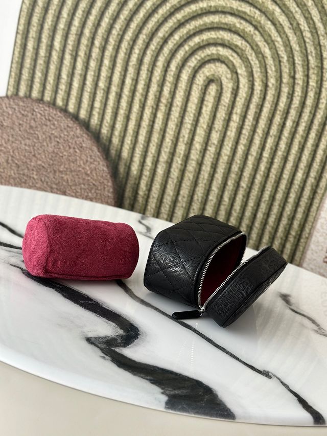 CC original grained calfskin mini vanity A31107 black