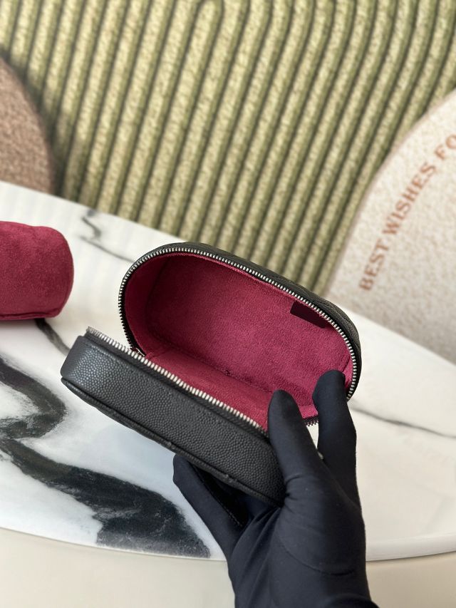 CC original grained calfskin mini vanity A31107 black