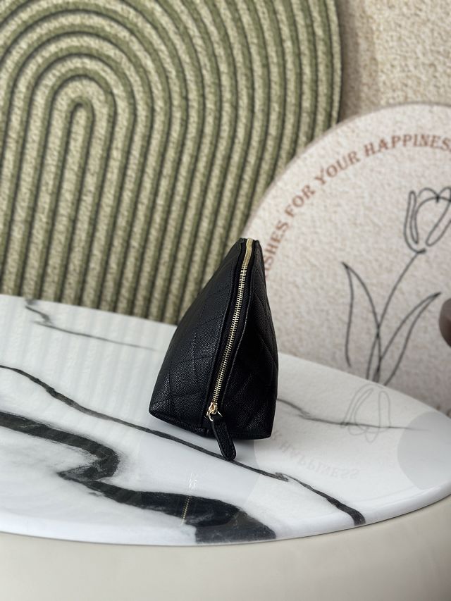 CC original grained calfskin pouch A31102 black