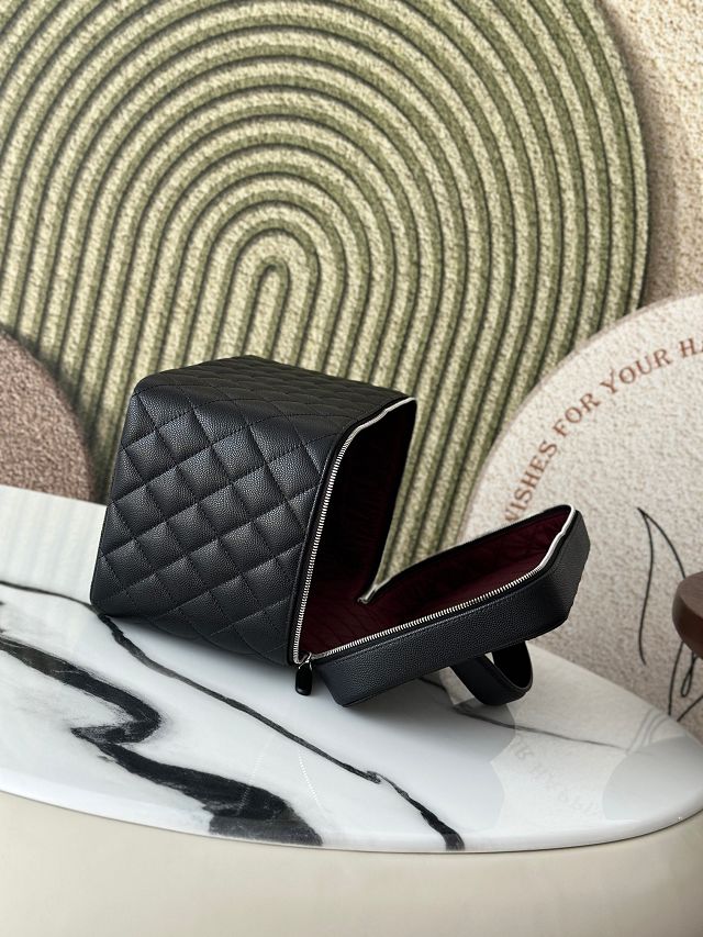 CC original grained calfskin vanity A31543 black