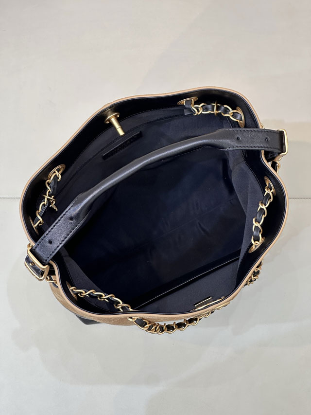 CC original suede calfskin shopping bag AS5636 beige