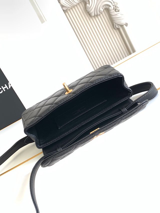 CC original calfskin flap phone holder AP4677 black