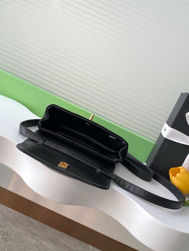 CC original suede calfskin flap phone holder AP4677 black