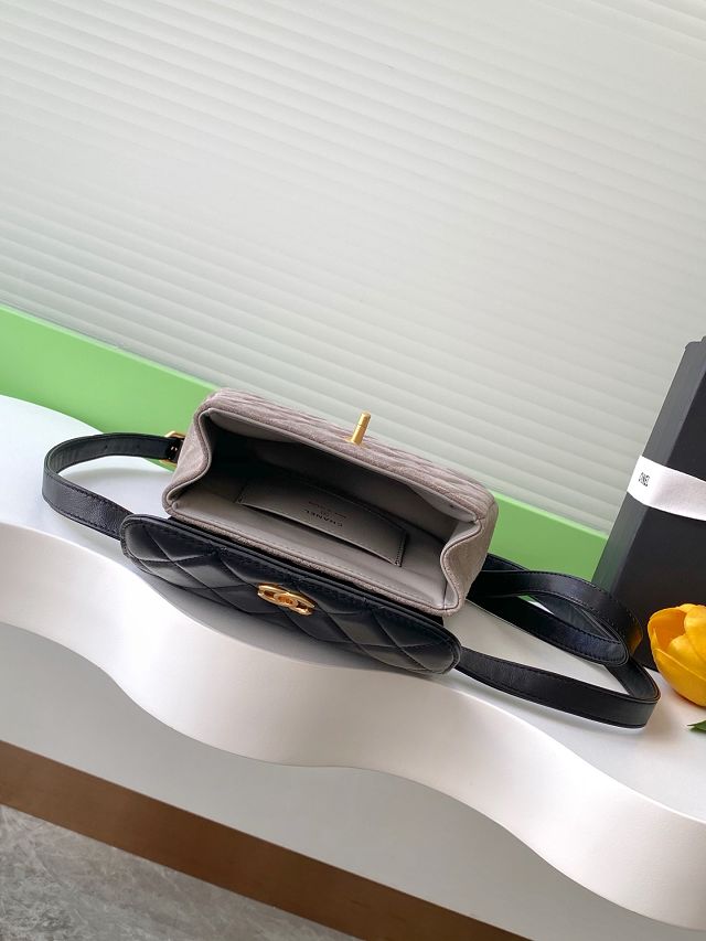 CC original suede calfskin flap phone holder AP4679 grey