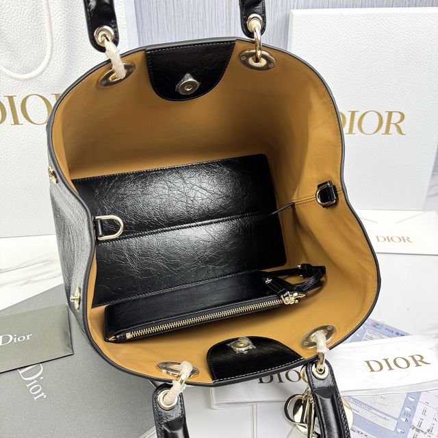 Dior original aged calfskin medium toujours bag M2833 black
