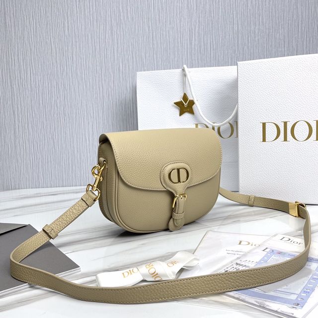 Dior original grained calfskin medium bobby bag M9319 beige
