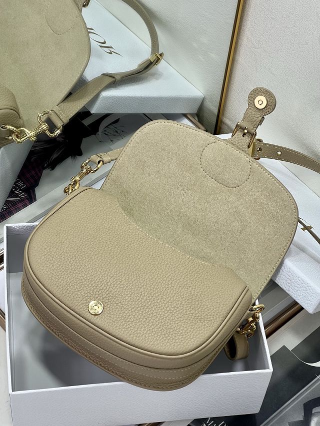 Dior original grained calfskin medium bobby bag M9319 beige