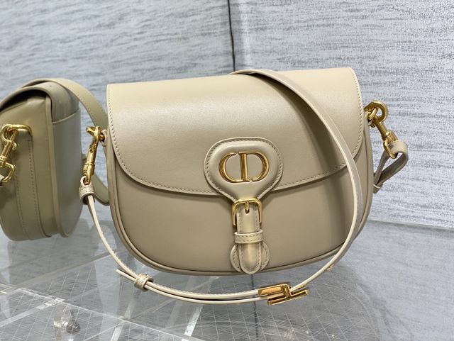 Dior original box calfskin medium bobby bag M9319 beige
