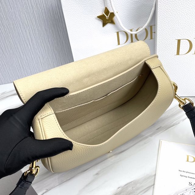 Dior original grained calfskin large bobby bag M9320 beige