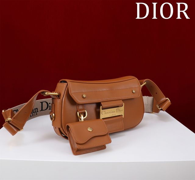 Dior original calfskin small streetchic bag M3913 brown