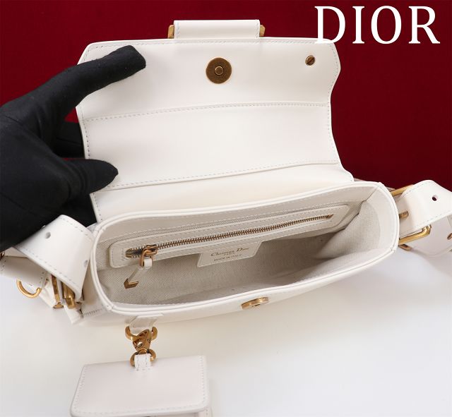 Dior original calfskin small streetchic bag M3913 white