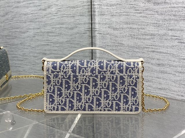 Dior original cotton 30 montaigne cigale pouch S4302 blue