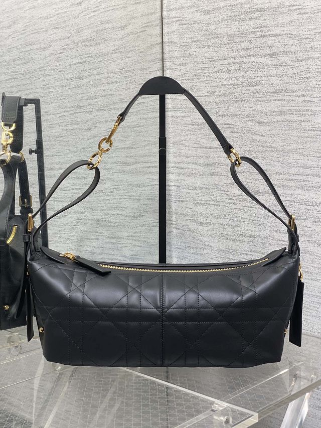 Dior original calfskin medium D-Journey bag M2417 black